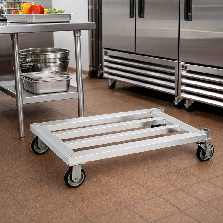 Product image #3 for New Age Mobile Aluminum Dunnage Rack, 43-3/4 x 20 x 8-1/4 Inches, 1000 lb Capacity