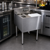 Thumbnail image #2 for CHOICE 20-Inch Freestanding Stainless Steel Underbar Mixology Unit with Sink, Rinser, Dipper Well, and Cutting Board