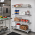 Thumbnail image #3 for Cambro Camshelving Premium 4-Shelf Solid Add-On Polymer Shelving Unit, 24 x 36 x 64 Inches, Speckled Gray