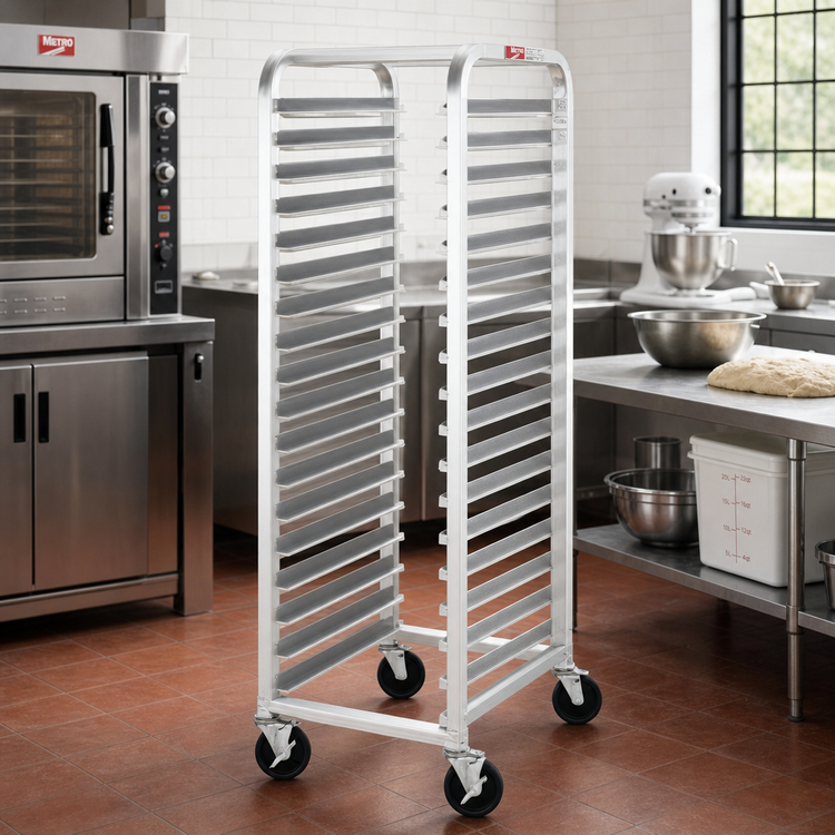 Product image #2 for Metro RT1334N Mobile End-Load Aluminum Pan Rack for 34 Full-Size Pans