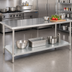Thumbnail image #2 for Advance Tabco Galvanized Work Table Undershelf for 72
