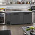 Thumbnail image #2 for Atosa 68-Inch Two-Section Shallow Depth Back Bar Cooler with Stainless Steel Top