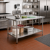 Thumbnail image #2 for Eagle Group BlendPort Deluxe Series Stainless Steel Work Table with Adjustable Undershelf, 48 x 30 Inches