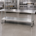 Thumbnail image #2 for Omcan 96-Inch x 24-Inch Stainless Steel Undershelf for 19141 Worktable