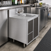 Thumbnail image #2 for Krowne Royal Series Stainless Steel Underbar Wet Waste Cabinet with Right-Side Hand Sink and Left Drainboard, 24 x 24 Inches