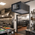 Thumbnail image #2 for Berner Industrial Series IDC12-2108E 108-Inch Electric Heated Direct Drive Air Curtain, 2 x 1/2 HP, 28 kW
