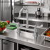Thumbnail image #2 for Equip 8-Inch Deck Mount Mixing Faucet with 5-9/16-Inch Swivel Gooseneck and Wrist Handles