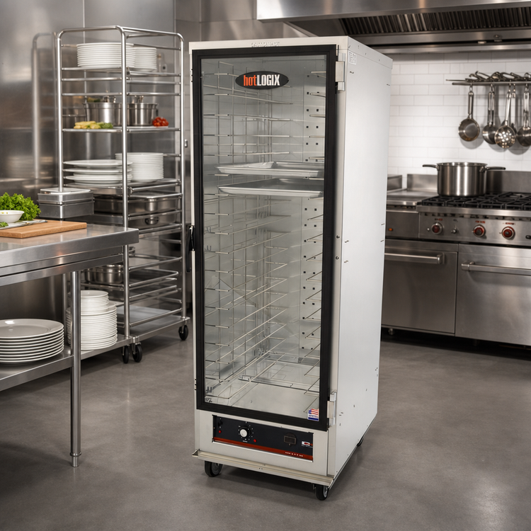 Product image #2 for hotLOGIX HL1-18 Full-Height Non-Insulated Aluminum Heated Holding Cabinet