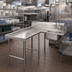 Thumbnail image #2 for Advance Tabco 47-Inch L-Shaped Left-Hand Island Soil Dishtable with Pre-Rinse Sink, 14-Gauge 304 Stainless Steel