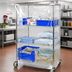 Thumbnail image #2 for Quantum 10 Gauge Clear Vinyl Wire Cart Cover with Velcro Flap for 18 x 36 x 74 Inch Carts