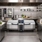 Thumbnail image #2 for RATIONAL iVario IVARIOPRO 2-S P 3PH 208/240V (LMX200BE) Pressure Braising Pan & Tilt Skillet, 2 x 6.5-Gallon Rectangular Pans, Power Tilt