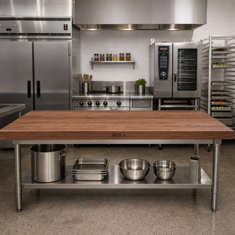 Product image #2 for Boos Block 84 Inch x 27 Inch American Black Walnut Edge Grain Kitchen Countertop