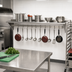 Thumbnail image #2 for Wall-Mounted Stainless Steel Shelf with Pot Rack, 132 Inch x 18 Inch, 9 Hooks