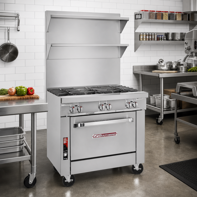 Product image #2 for Southbend Platinum P24C-HH 24-Inch Gas Heavy Duty Range with Uniform Hot Top and Cabinet Base