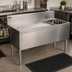 Thumbnail image #2 for Advance Tabco Prestige 48-Inch Stainless Steel Bar Ice Bin with Right-Side Bottle Rack