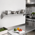 Thumbnail image #2 for Eagle Group 36-Inch Wall-Mounted Tab-Lock Shelf, 12-Inch Deep, 16-Gauge Type 430 Stainless Steel