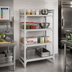 Thumbnail image #3 for Cambro Camshelving® Premium 4-Shelf Vented Starter Unit — 21 Inches D x 36 Inches L x 64 Inches H, Speckled Gray (480)