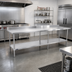Thumbnail image #2 for Sapphire 120-Inch x 30-Inch Stainless Steel Work Table with 5-Inch Backsplash and Undershelf