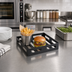 Thumbnail image #3 for American Metalcraft Black Square Stainless Steel Serving Crate, 10-1/2 Inch Long