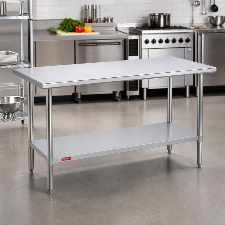 Product image #2 for Duke 48-Inch Stainless Steel Work Table with Undershelf