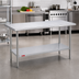 Thumbnail image #2 for Duke 48-Inch Stainless Steel Work Table with Undershelf