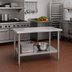 Thumbnail image #2 for Eagle Deluxe Series 30 x 24 Inch Stainless Steel Work Table with Adjustable Undershelf