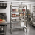 Thumbnail image #2 for Cambro Camshelving Elements XTRA 5-Tier High Density Top Rail Overhead Track Mobile Starter Shelving Unit, 21 x 42 x 80 Inches