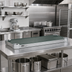 Thumbnail image #2 for Eagle Group Quik-Set 54 x 18 Inch Flat Solid Shelf, Green Epoxy Galvanized Steel, 1000 lb Capacity