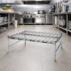 Thumbnail image #2 for Metro Super Erecta HP52C Chrome Dunnage Rack with Lift-Off Mat, 30"W x 24"D x 14.5"H, 1600 lb Capacity