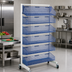 Thumbnail image #2 for Quantum Mobile Single-Sided Partition Wall Add-On Unit with 7 Baskets
