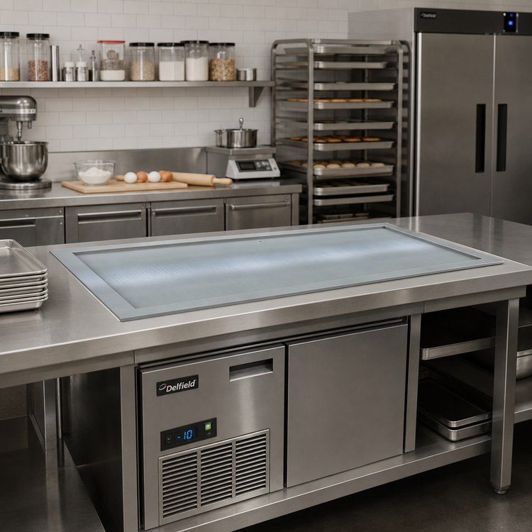Product image #2 for Delfield N8240-STP Drop-In Frost Top, 2 Sheet Pan Capacity, Self-Contained R290 Refrigeration