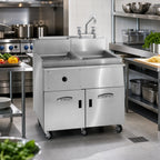 Thumbnail image #2 for Imperial (Middleby) IPC-RS-14 Floor-Model 12-Gallon Single-Tank Stainless Steel Pasta Rinse Station