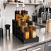 Thumbnail image #2 for Dispense-Rite Countertop 8-Section Bottle Holder Organizer, Black Polystyrene