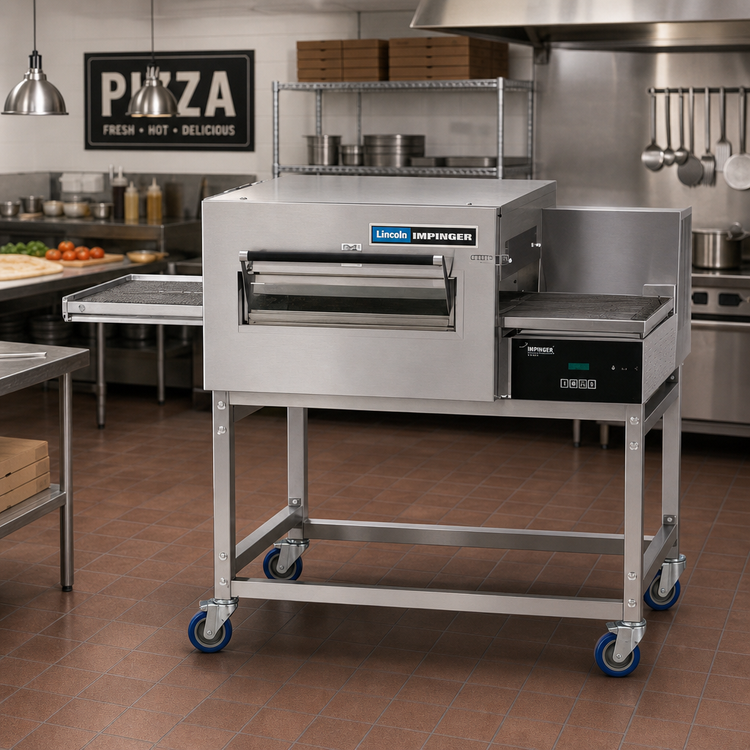 Product image #2 for Lincoln Impinger II 1100 Series Single Stack Gas Conveyor Pizza Oven Package