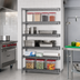 Thumbnail image #2 for Eagle Group Valu-Master 5-Tier Add-On Wire Shelving Unit, 42W x 18D x 74H, Pewter Gray Epoxy Finish