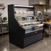 Thumbnail image #2 for Howard-McCray OS35E Series 39-Inch Curved-End Self-Contained Open Merchandiser Cooler with LED Top, Black