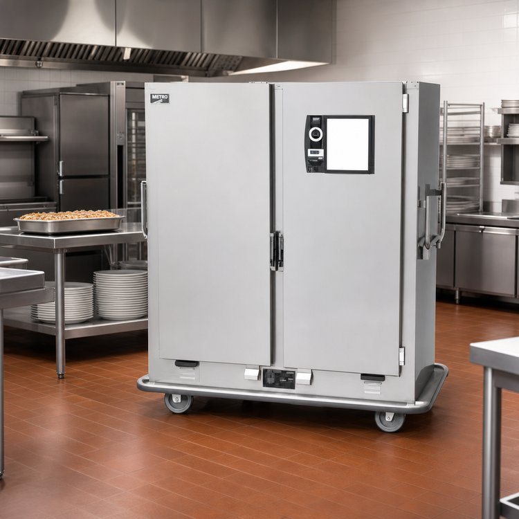 Product image #2 for Metro Stainless Steel Heated Banquet Cabinet, Two-Door, 120-Plate Capacity, 120V Canned Quad-Heat