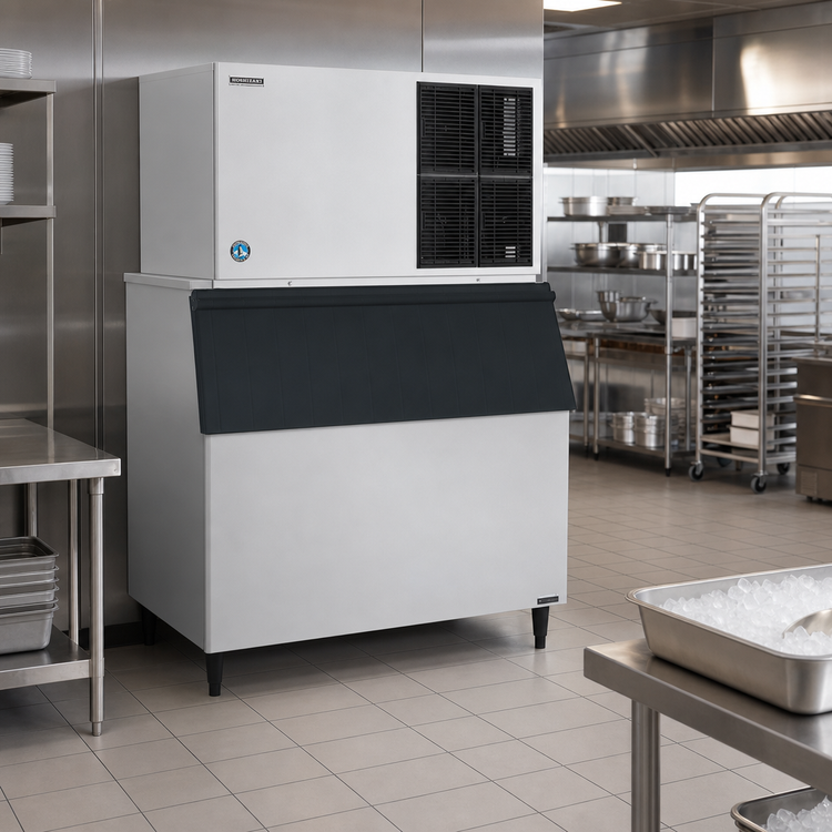 Product image #2 for Hoshizaki KM-1601SRJZ Stackable Remote Air-Cooled Crescent Cube Ice Maker, 48-Inch Wide, 1-Phase, 1600 lb/24 Hr