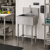 Thumbnail image #2 for Advance Tabco Freestanding 304 Stainless Steel Service Sink with Electronic Faucet