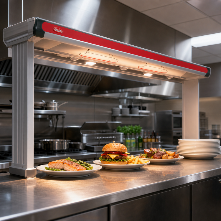 Product image #2 for Hatco Glo-Ray Designer High-Watt Infrared Strip Heater with Lights, 57.5-Inch, Aluminum, Single Rod