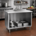 Thumbnail image #2 for Eagle Spec-Master Open Front Cabinet Base Work Table, 84 x 24 Inch, 14/304 Stainless Steel Top