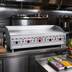 Thumbnail image #2 for MagiKitch'n 60-Inch Countertop Gas Griddle with Solid State Thermostat and Matchless Ignition