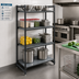 Thumbnail image #2 for Cambro Camshelving Basics Plus 4-Tier Stationary Starter Shelving Unit, 18