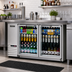 Thumbnail image #2 for Everest Refrigeration Two-Section Back Bar Refrigerator with Glass Hinged Locking Doors, 57-3/4 Inch, Stainless Steel