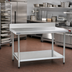 Thumbnail image #2 for Eagle Spec-Master Marine Series Stainless Steel Work Table with 4-1/2 Inch Backsplash, 72 x 36 Inches