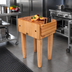 Thumbnail image #3 for John Boos Pro Chef End Grain Maple Butcher Block Work Table with Knife Holder, 24 x 18 x 34 Inches