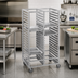 Thumbnail image #2 for Channel Manufacturing Standard Series Double Section Aluminum Cafeteria Tray Rack, 60 Tray Capacity, 14 x 18 Inch Trays
