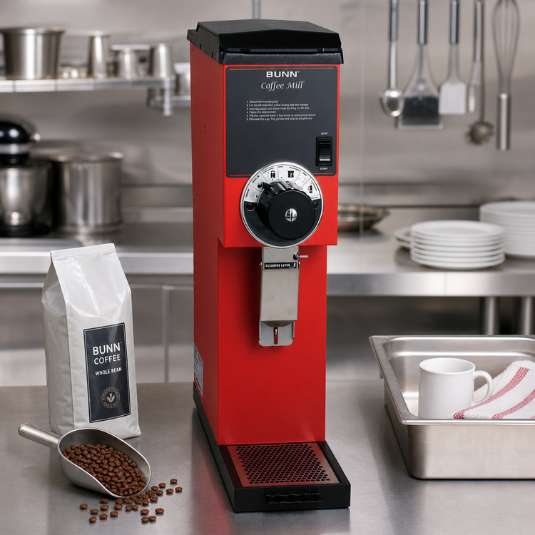 Product image #2 for BUNN G3HD Automatic Bulk Coffee Grinder, 3 lb Hopper, Red