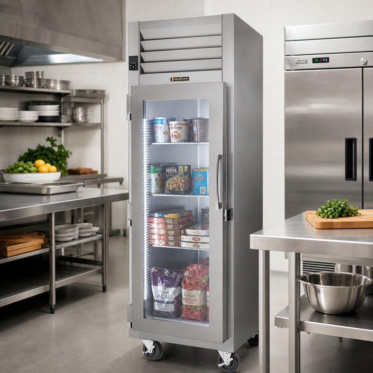 Product image #2 for Traulsen Dealer's Choice One-Section Reach-In Merchandiser Freezer, Right-Hinged Glass Door