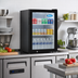 Thumbnail image #2 for Atosa Countertop Forced-Air Glass Door Refrigerator Merchandiser, 2.4 Cu. Ft., 1 Door, Black